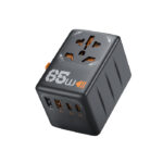 Bazaqo Globetrek U65 Universal Travel Adapter (65W, 5-in-1)</br> Global Charging. Compact Power.